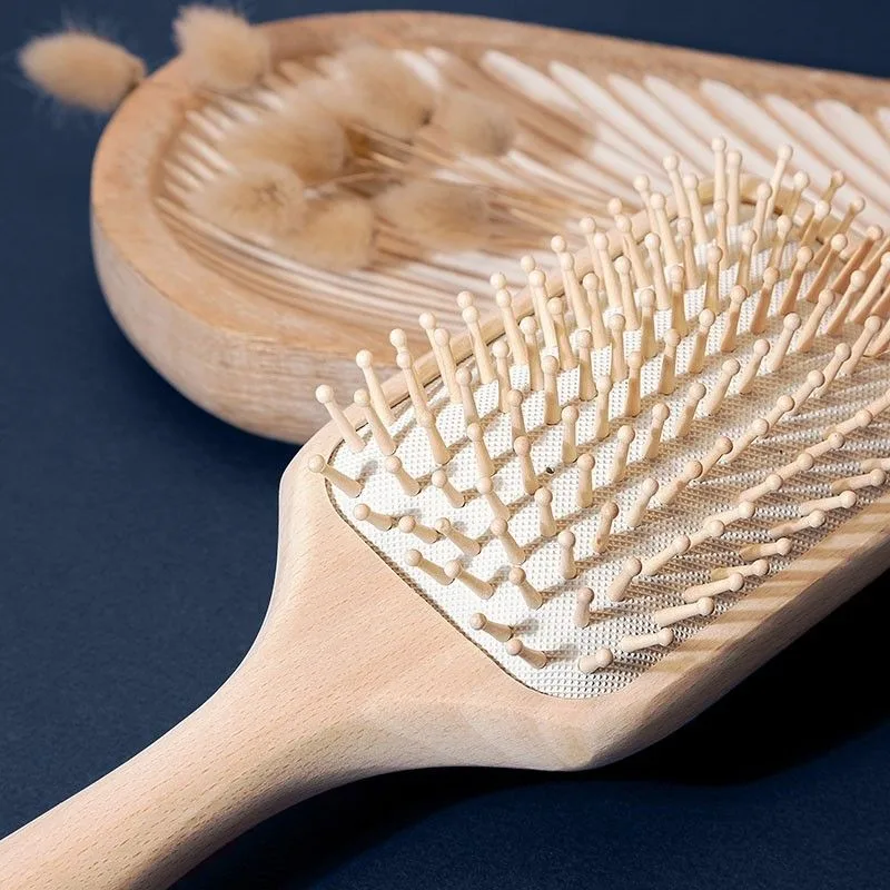 Photo d'une brosse en bois