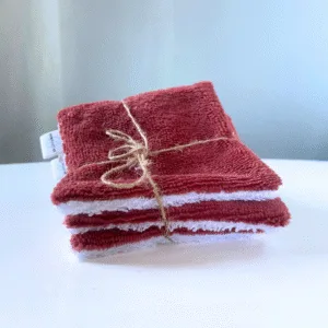 3 lingettes démaquillantes lavables