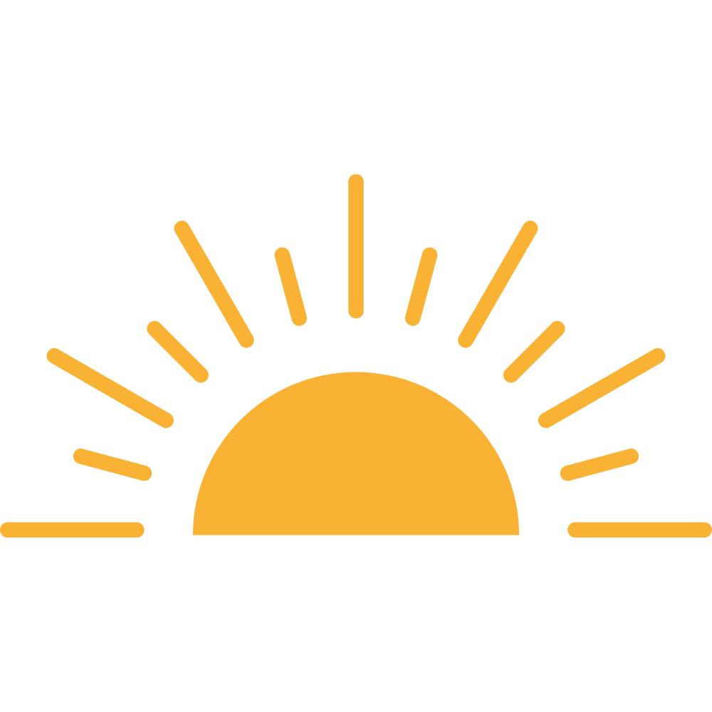 Illustration d’un soleil rayonnant