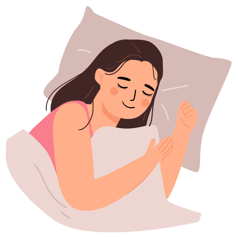Dessin d'une femme qui dort